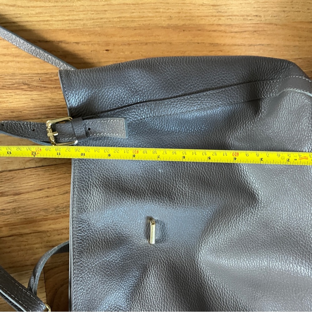 Gray Tote Shoulder Bag - Large Purse - Picture 3 of 7